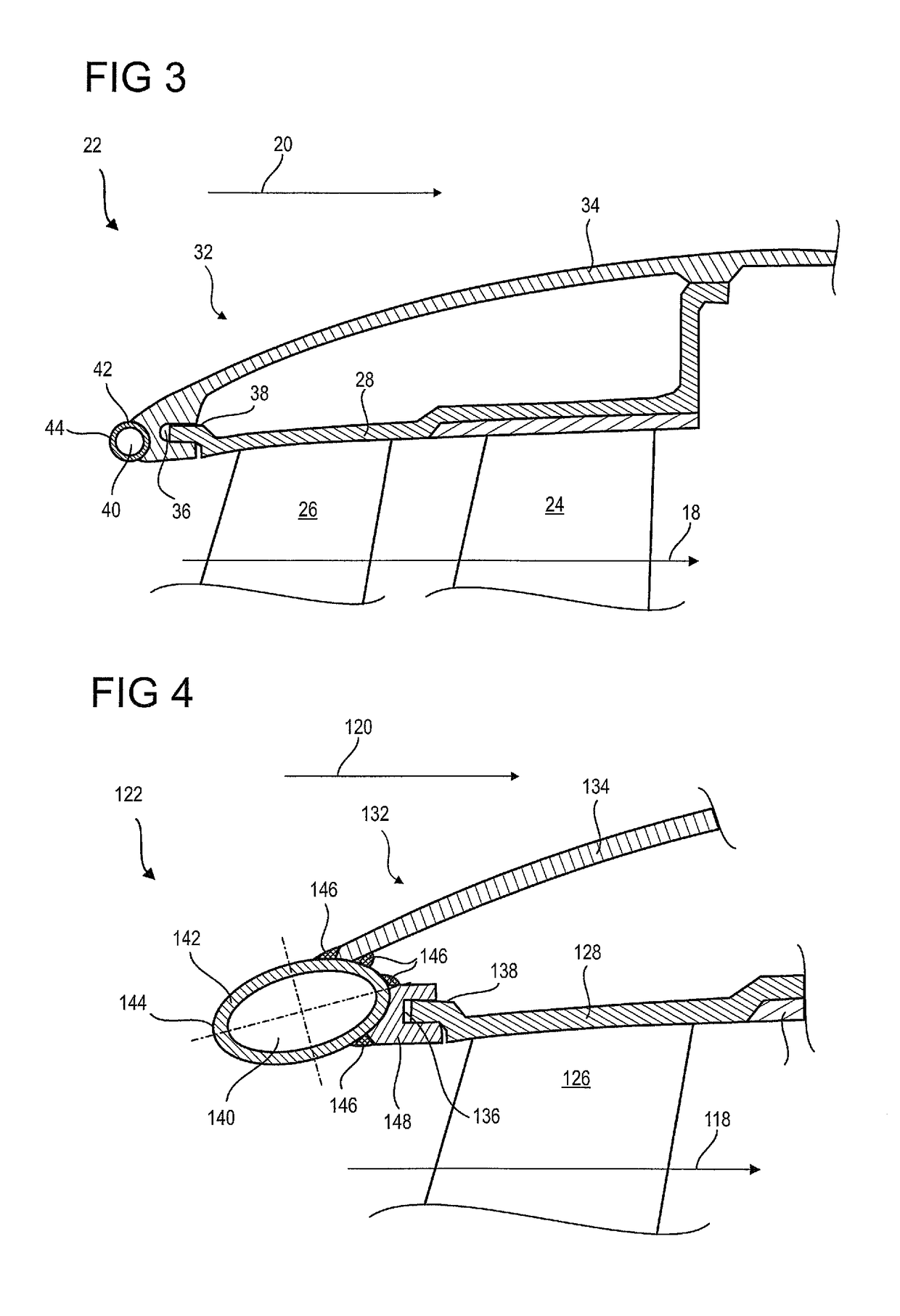 Axial turbomachine blade with platforms having an angular profile