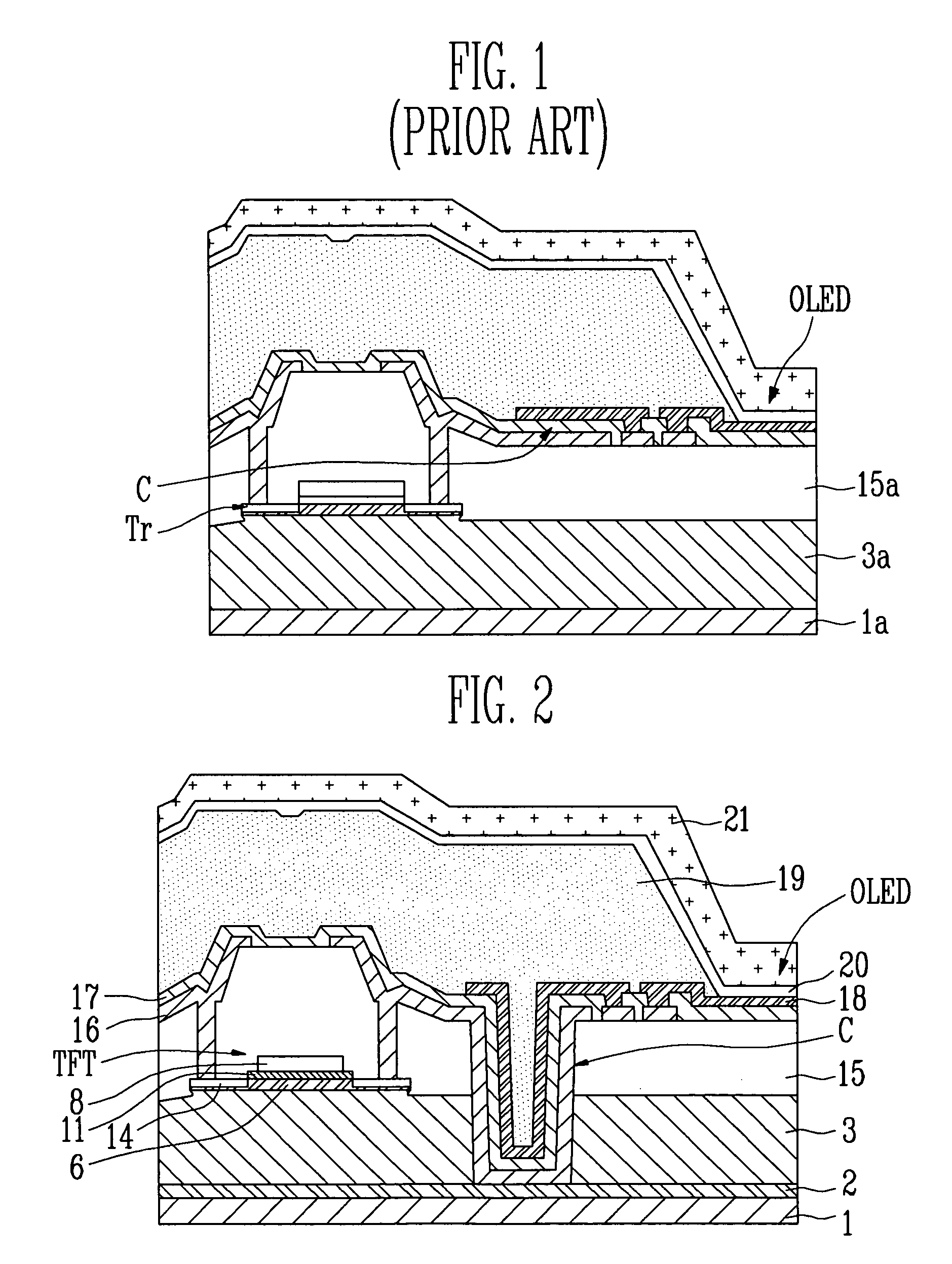 Low temperature active matrix display device and method of fabricating the same