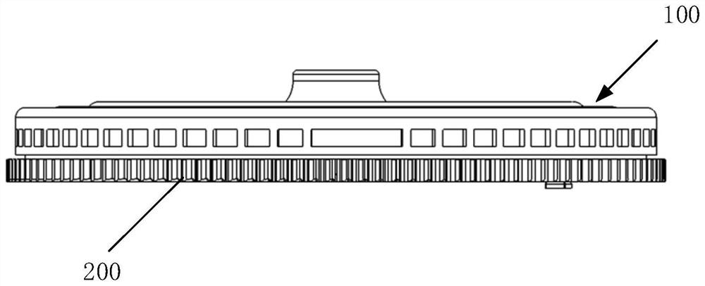 Flywheel structure of engine and engine