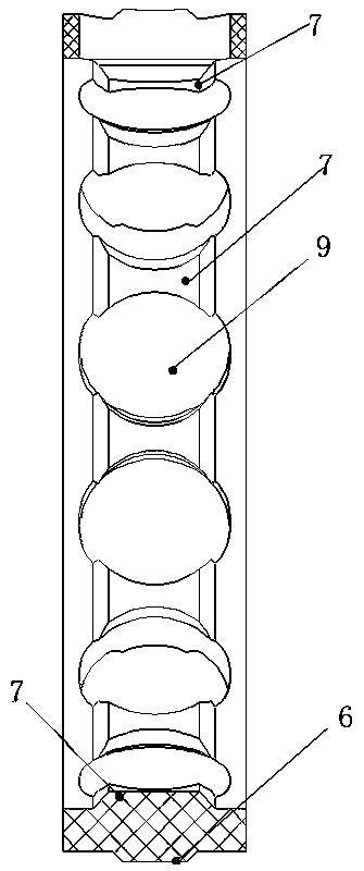 Riding edge internal lock type retainer