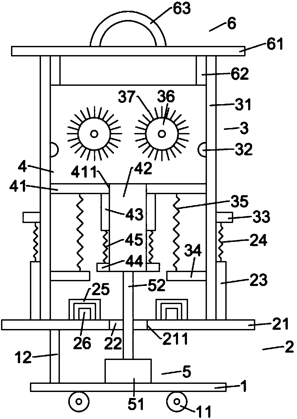 Plastic particle processing treatment equipment for engineering plastic production