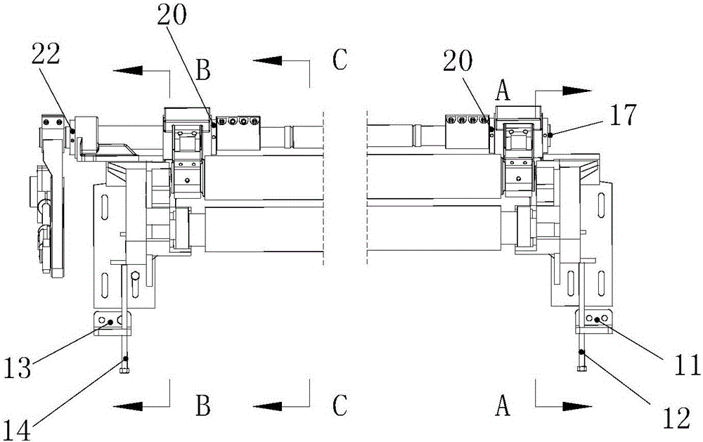 Positive warp loosening device of water jet loom