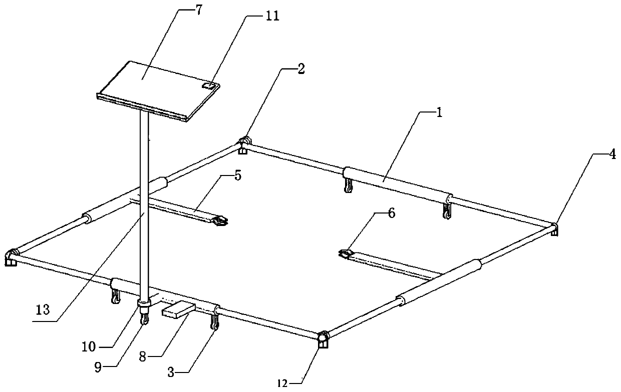 Transient electromagnetic coil leveling device suitable for field detection and its application method