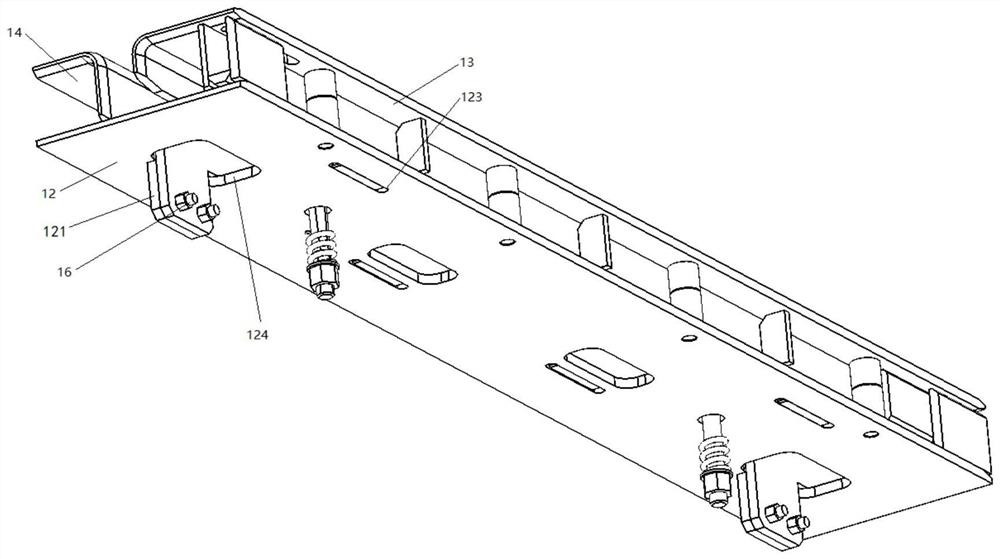 Guiding rail assembly and cable dragging device of coal mining machine