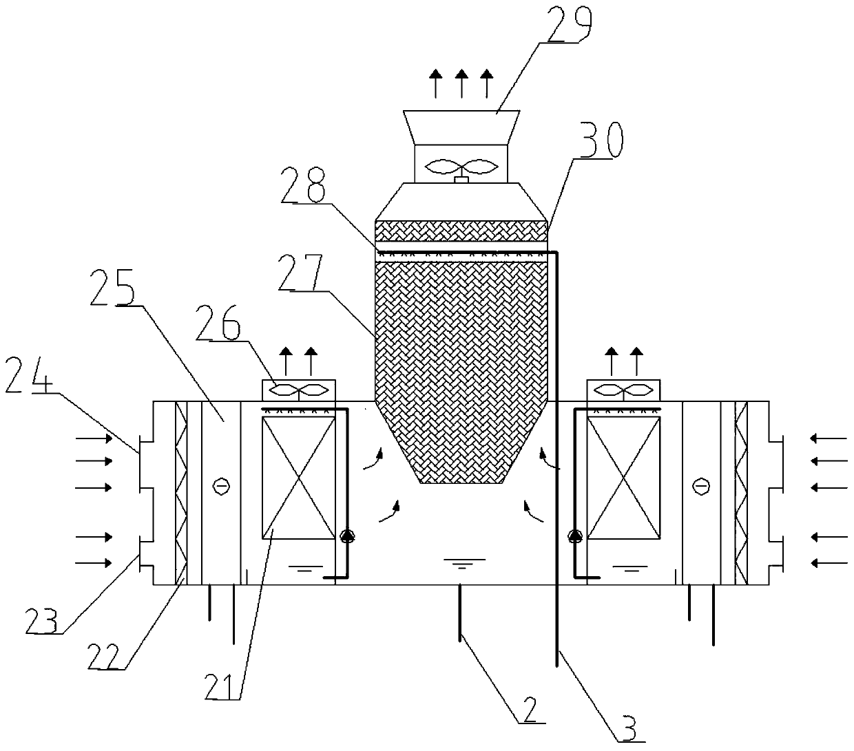 Evaporation cooling technology-based liquid cooling system