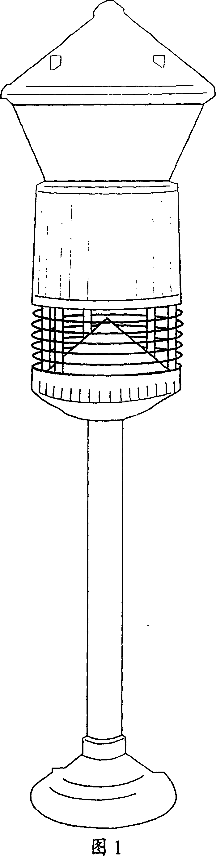 Automatic playing device for garden sound