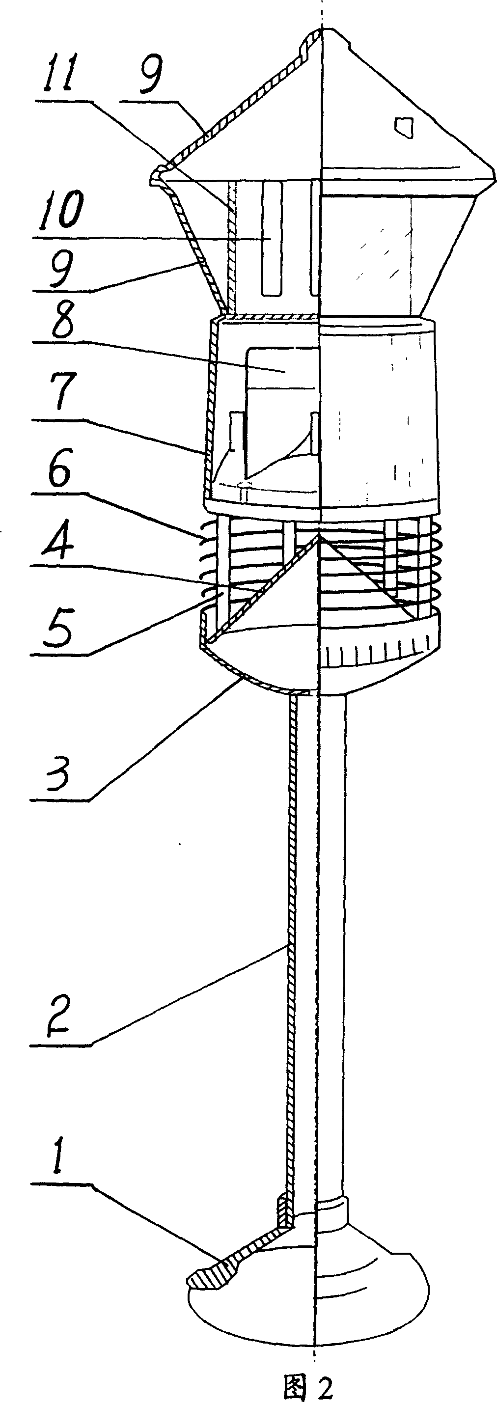 Automatic playing device for garden sound