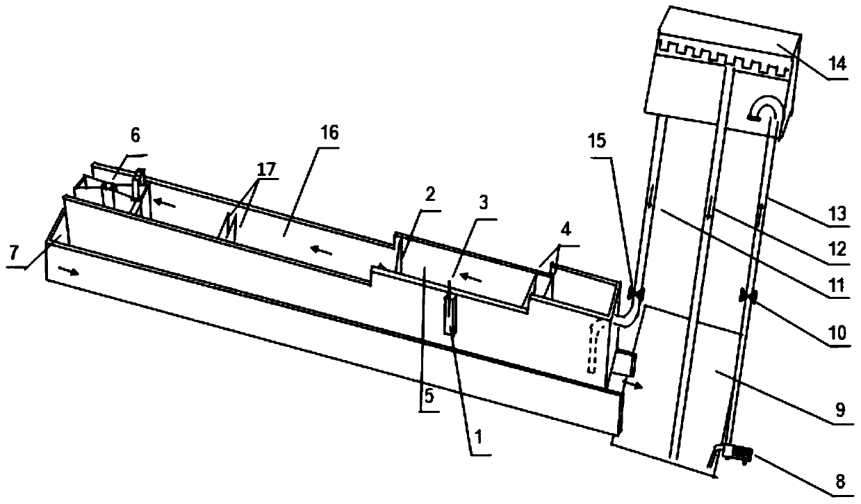 Verification or calibration device for open channel sewage flowmeter