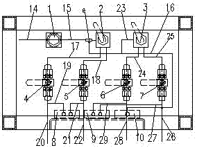 Air cylinder control gear removal test device