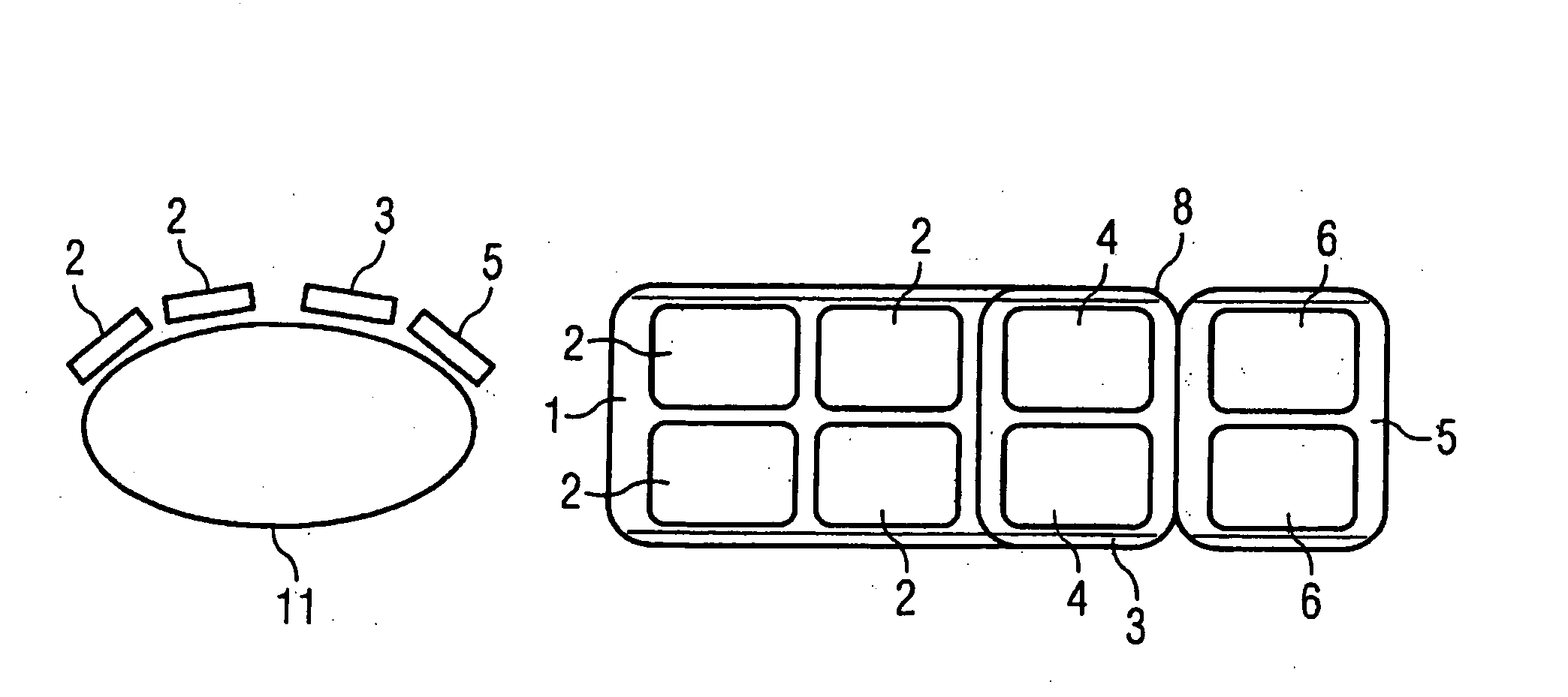 Surface coil arrangement for magnetic resonance tomographs