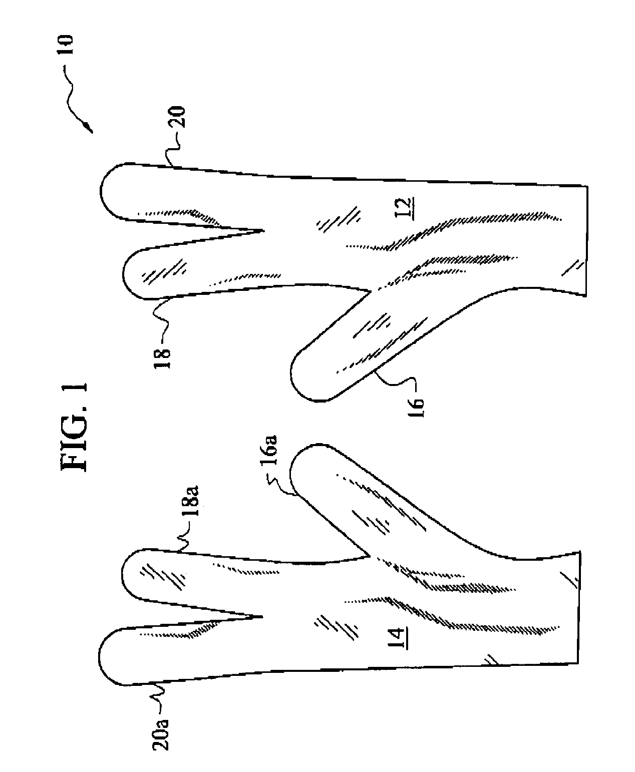 Mitt for thumb, index finger, and middle finger