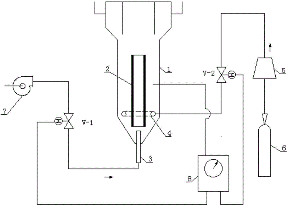 Aerobic biological fluidized bed device combining enriched oxygen aeration and oxygen filling method thereof