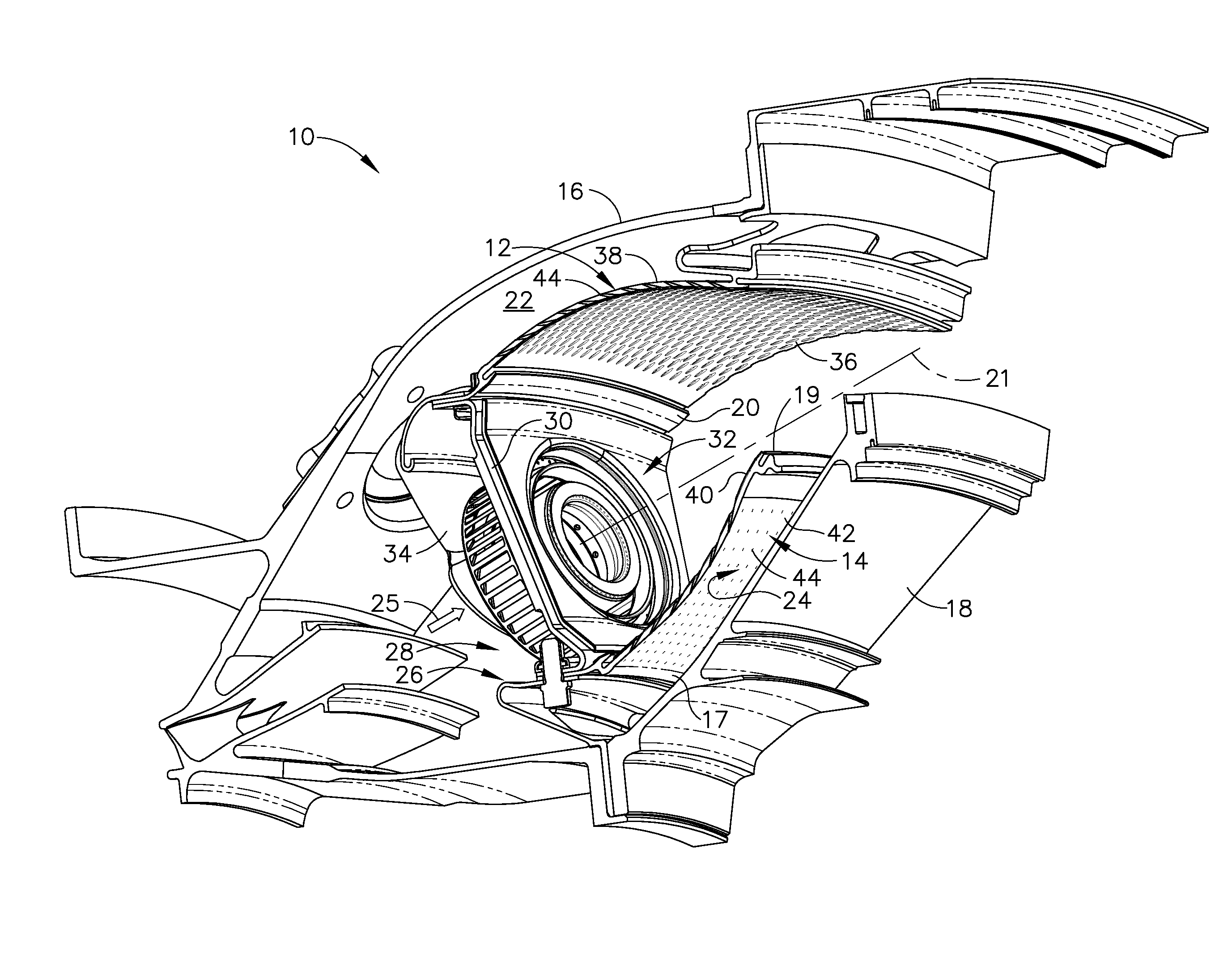 Cooling Holes For Gas Turbine Combustor Having A Non-Uniform Diameter Therethrough