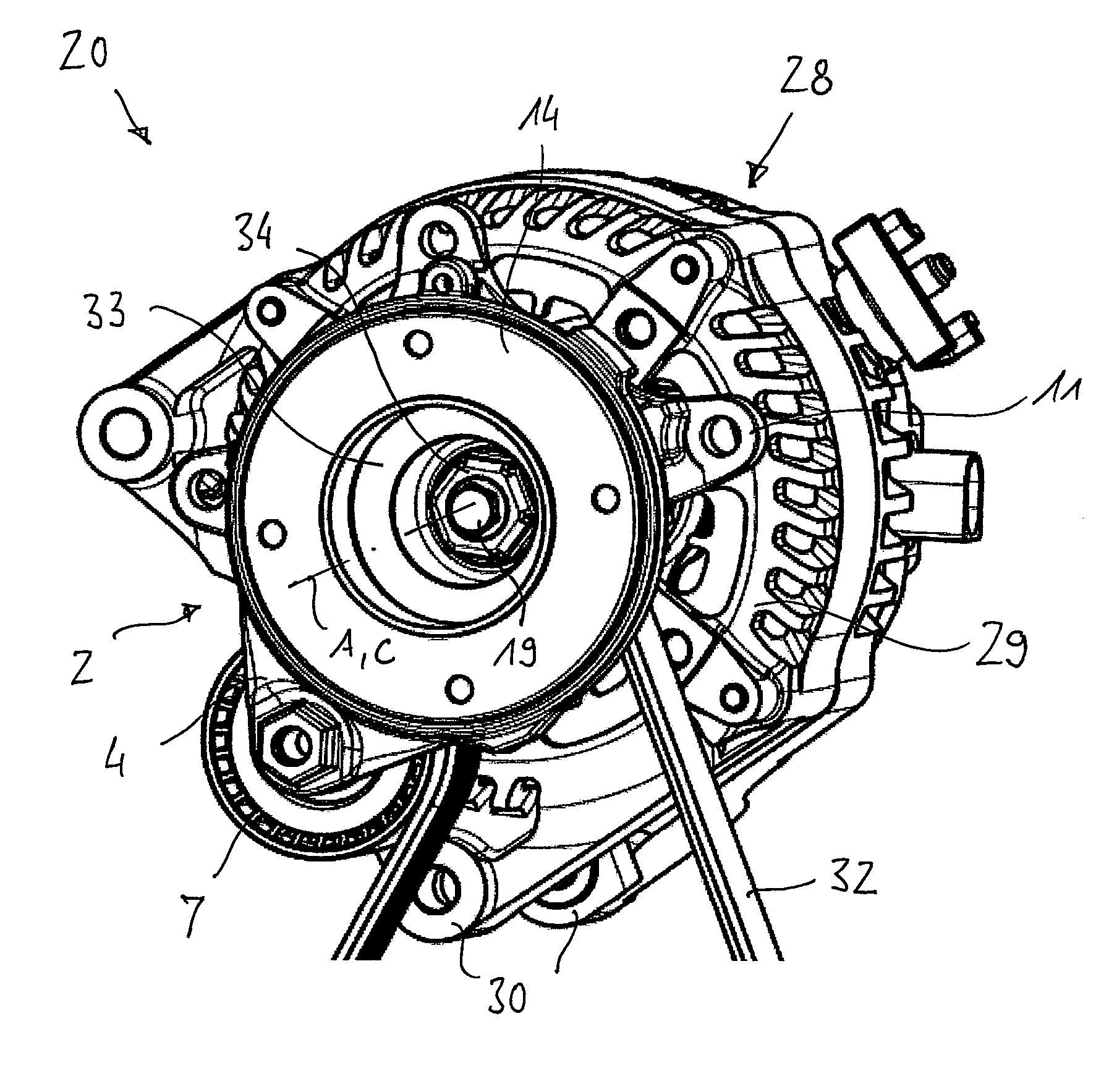 Belt Tensioning Device For A Belt Drive And Apparatus With A Belt Tensioning Device