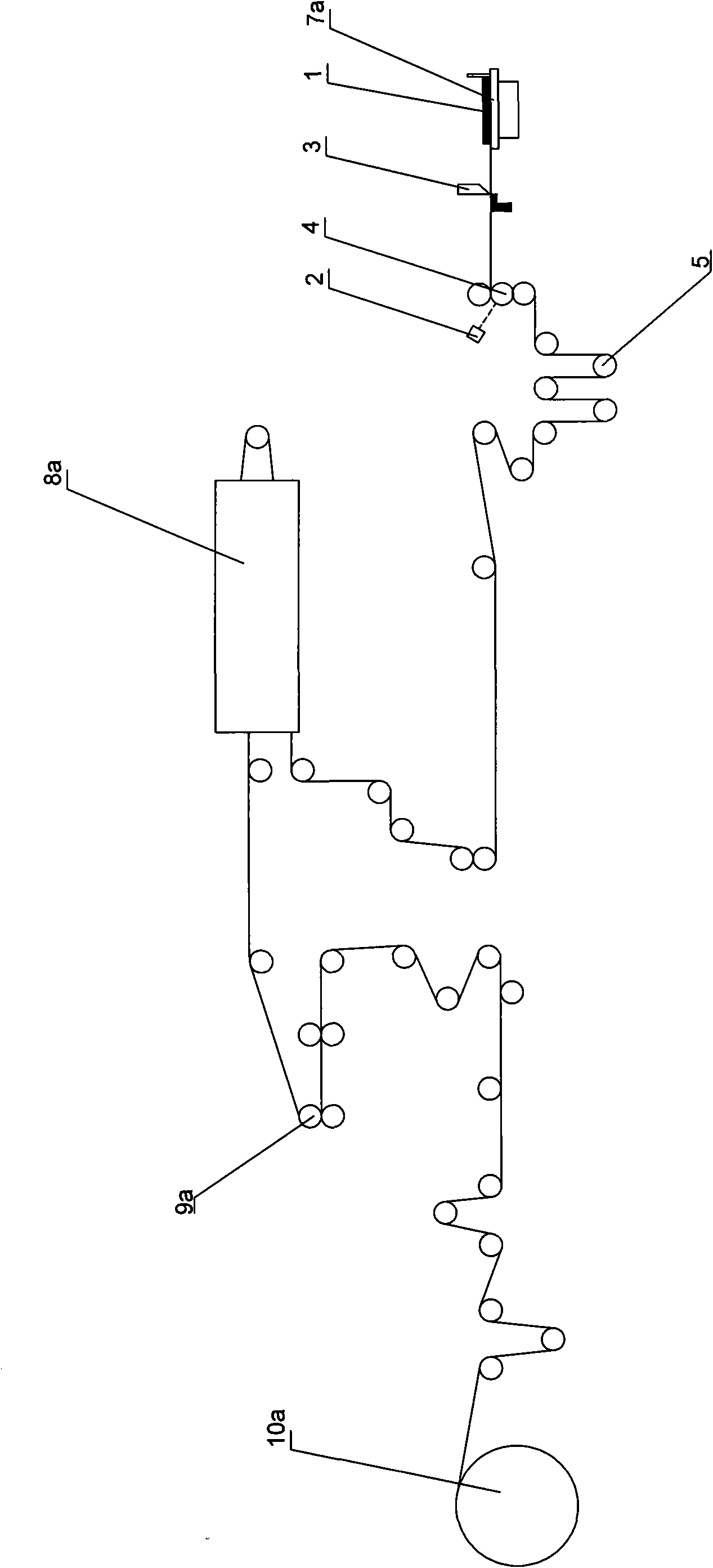 Shearing control device for foils for manufacturing microporous aluminum honeycomb material