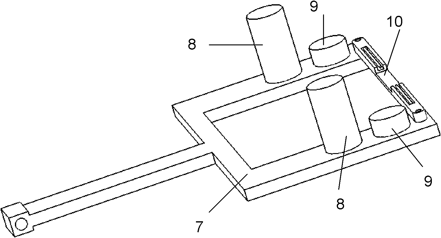 Automatic fruit bag sheathing device