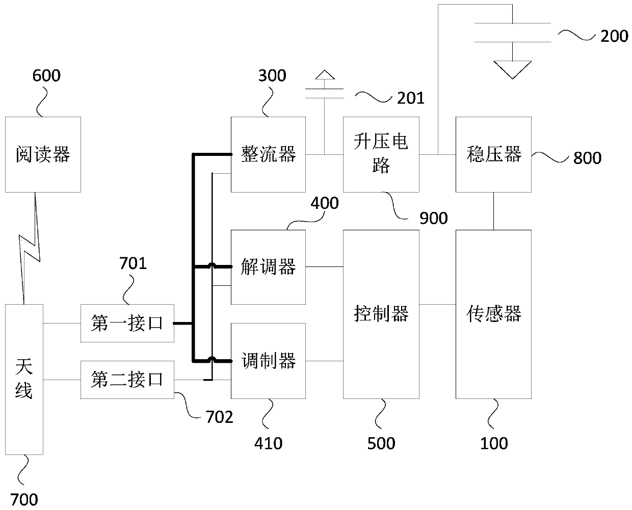 Passive sensing circuit and control method thereof