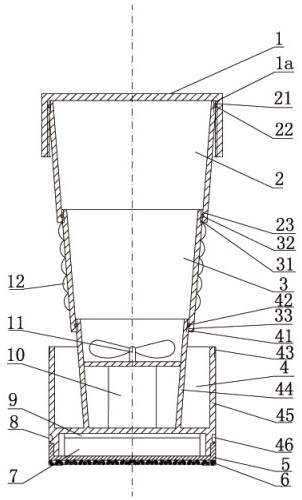 Portable juicing cup based on TRIZ and using method