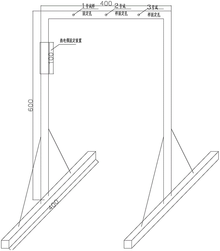 Test method of fire resistance of phosphorus gypsum and application