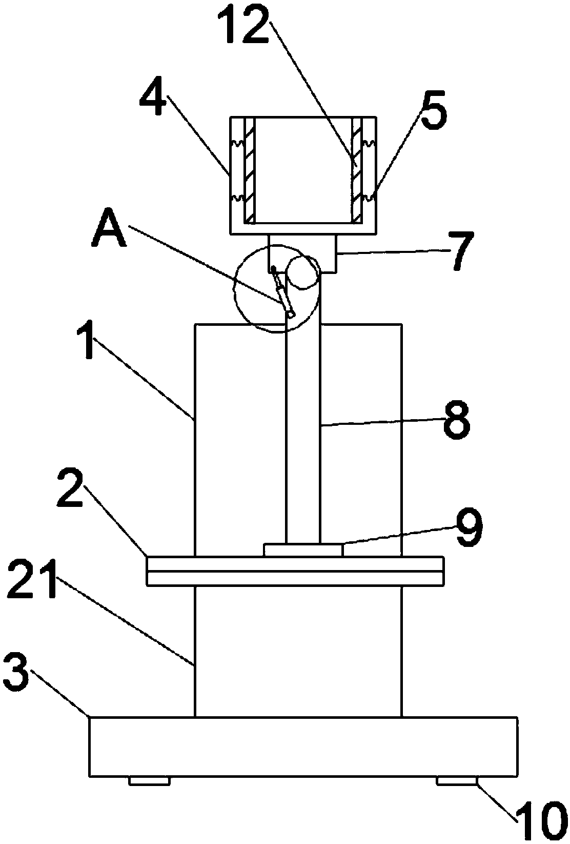 Rotatable mobile phone holder capable of raising adjustment angle