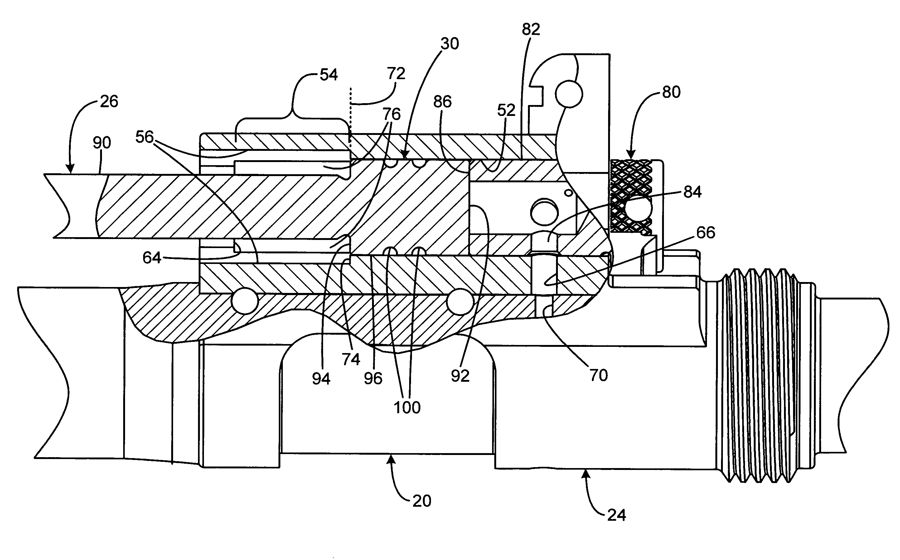 Firearm with gas system accessory latch