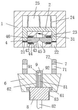 Hand-operated power supply plugging connecting device