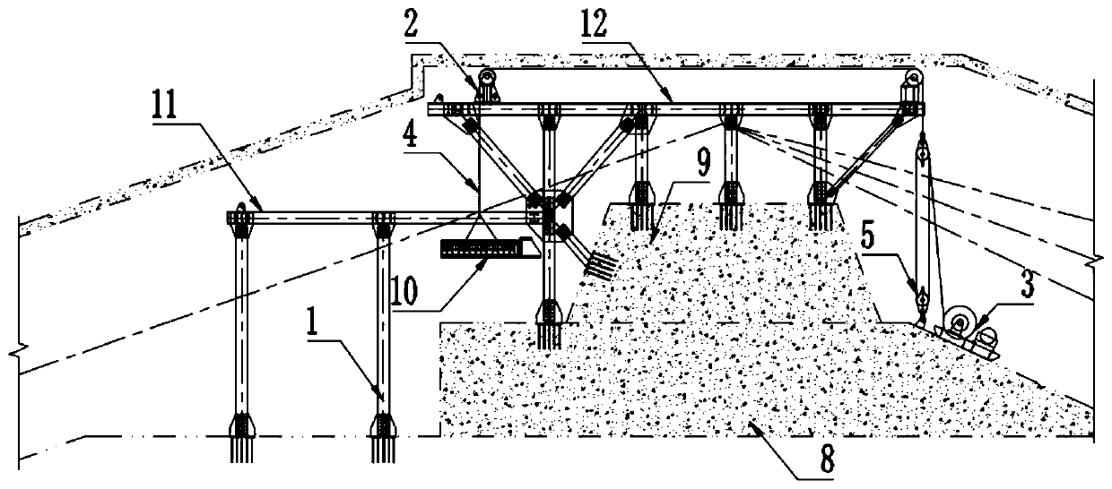 Method for installing composite cable saddle in anchor hole of a mountainous area suspension bridge tunnel s