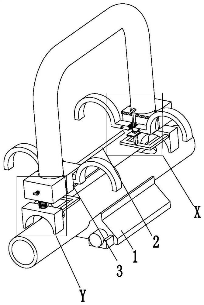 A chemical plant pipeline laying connection device and connection method thereof