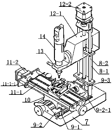 Triangular positioning fixture for cylindrical parts and special punching mechanism for end faces of cylindrical parts