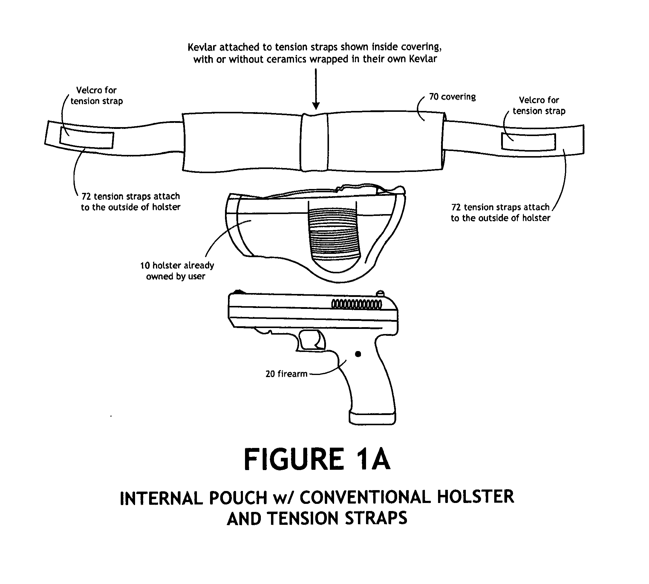 Bullet-proof holster and ballistic pouch