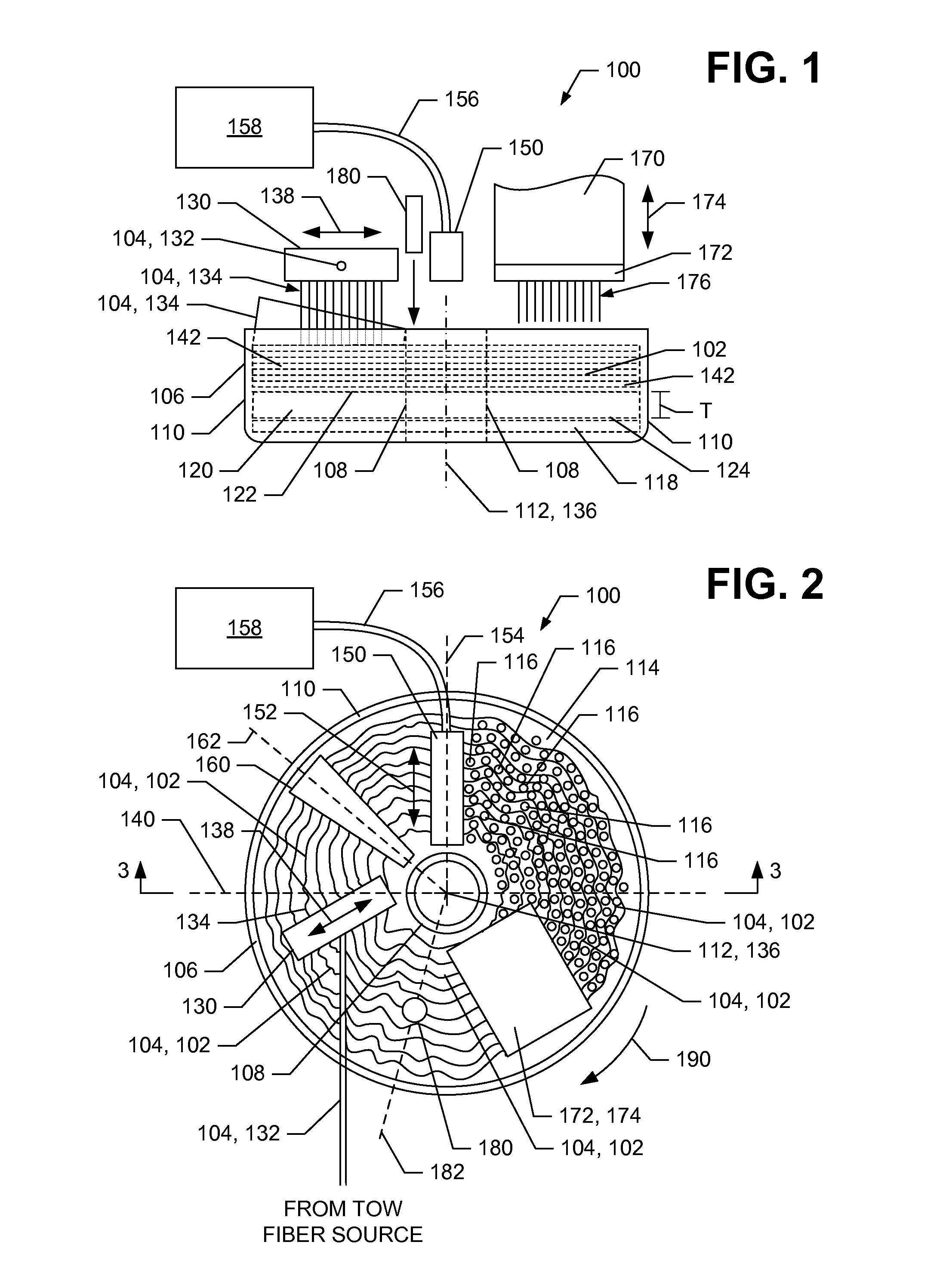 Continuous fiber brake rotor preform and apparatuses and methods for manufacturing same