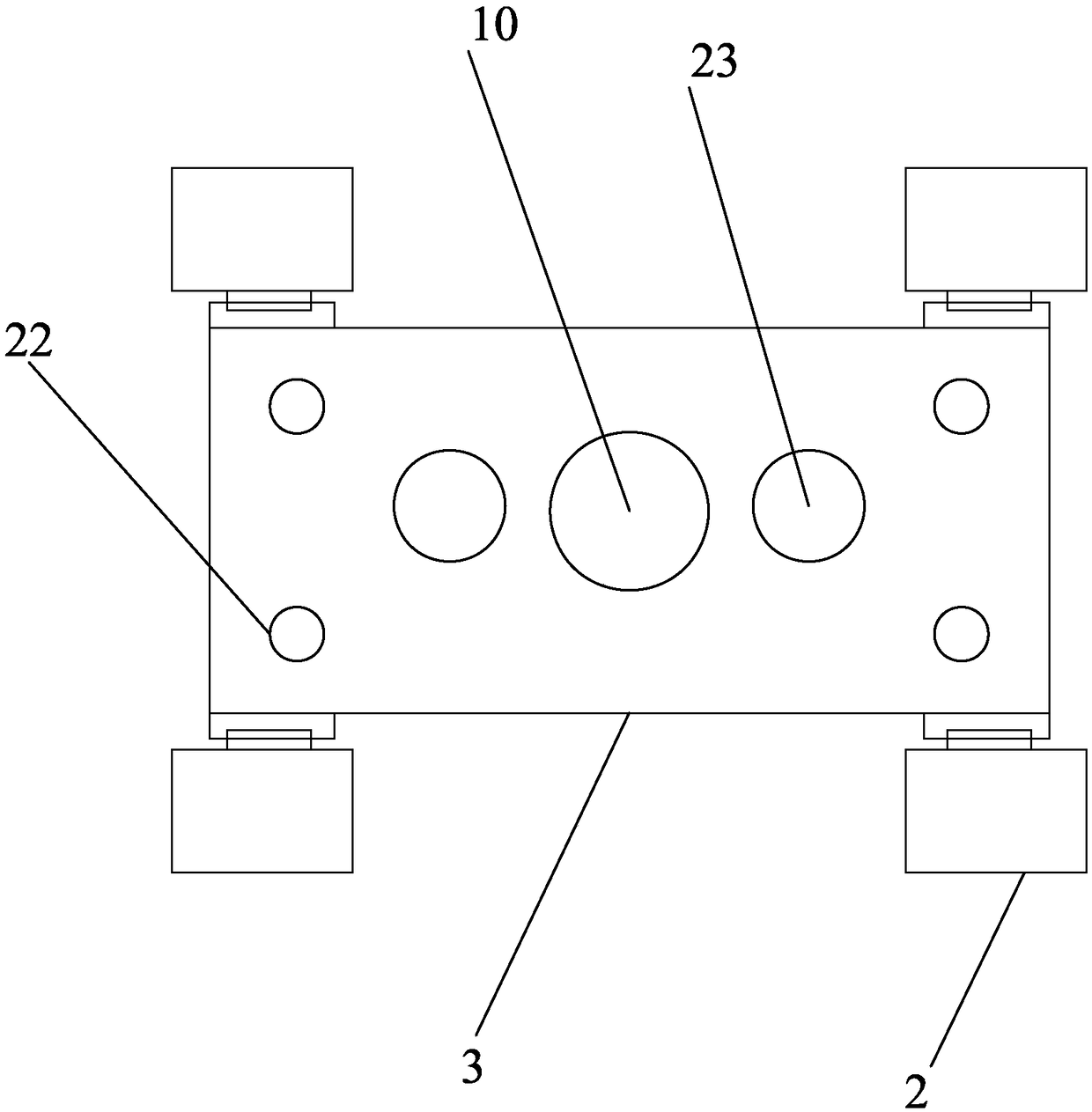 Lift-type hub casting device