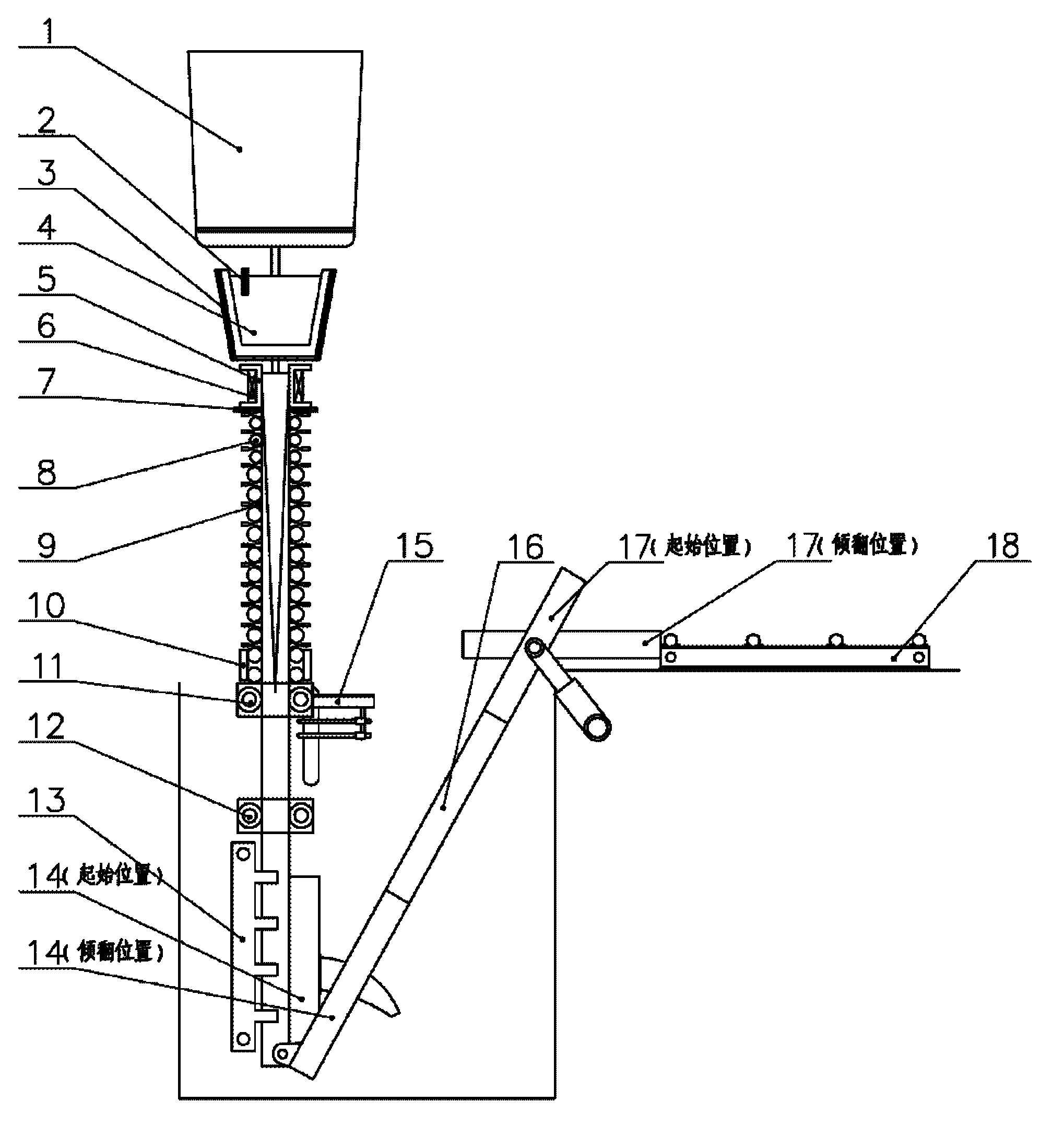 Continuous casting process and continuous casting machine for extra-thick plate blank