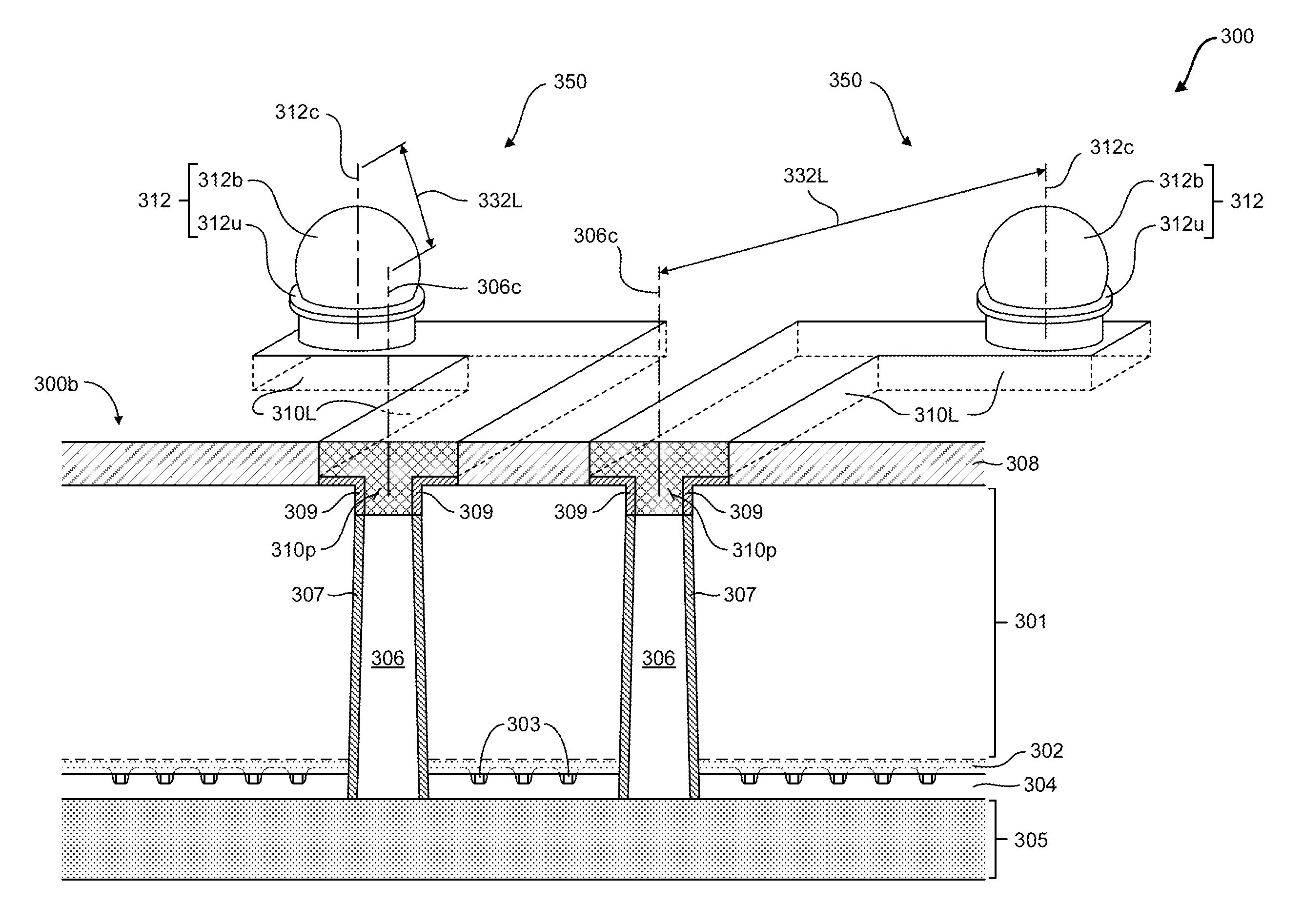 TSV backside processing using copper damascene interconnect technology