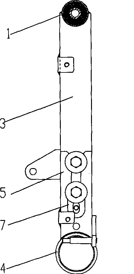 Vehicle automatic correction brake co-axial combined bottom fork