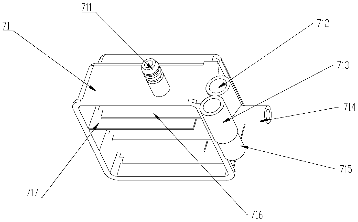 Water-vapor separation assembly, heating device and water dispenser