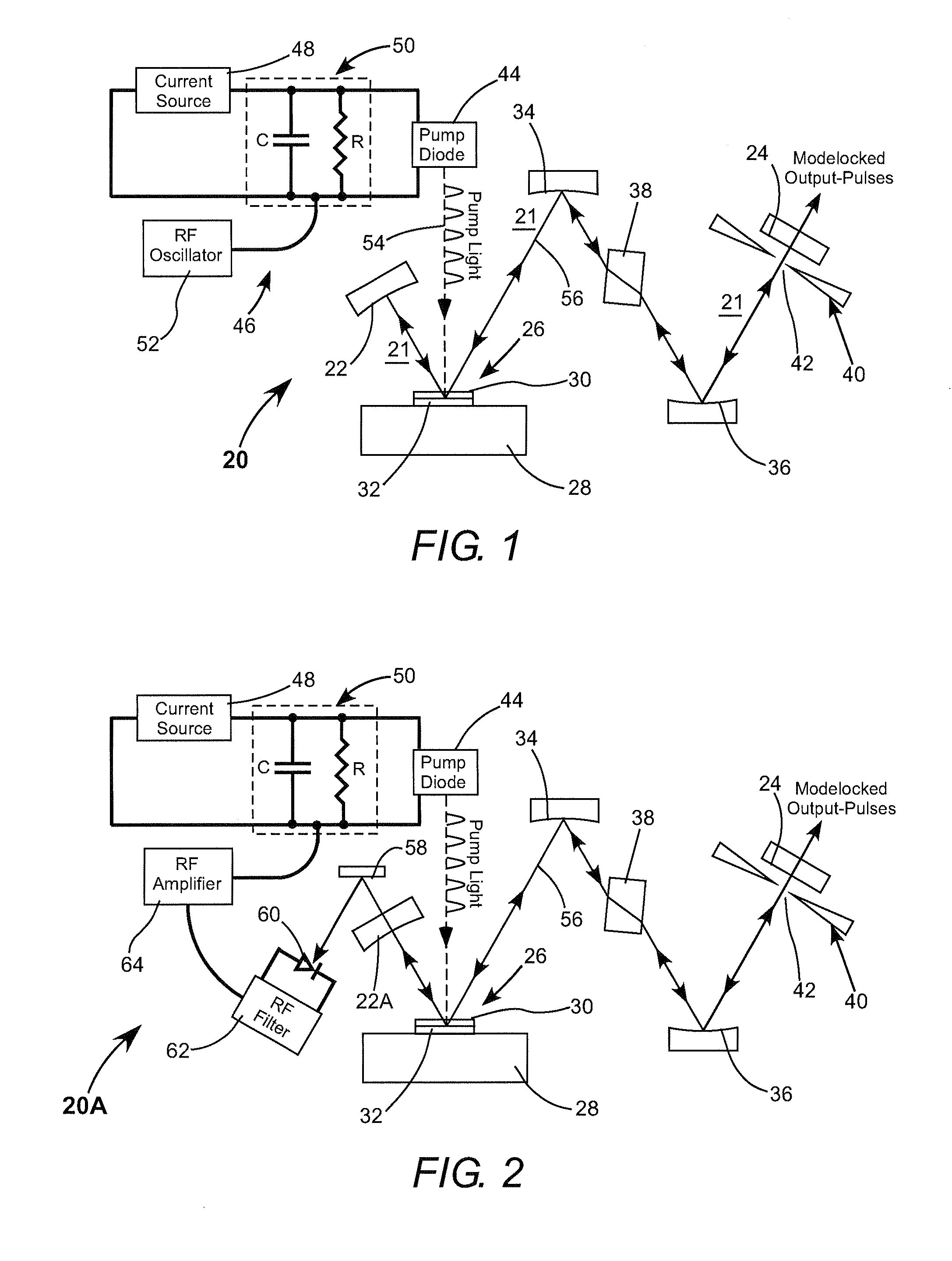 Mode-locked external-cavity surface-emitting semiconductor laser