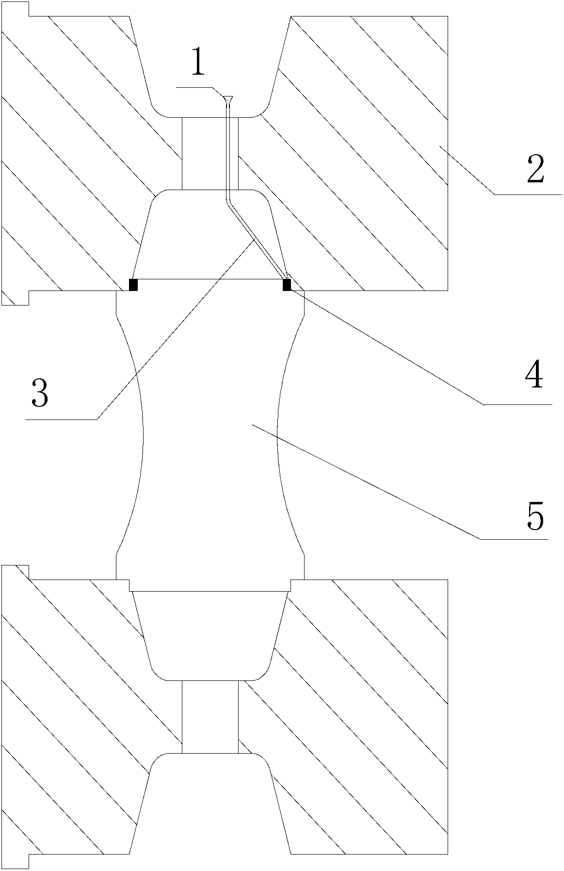 Method for manufacturing eccentric ring in profiling method