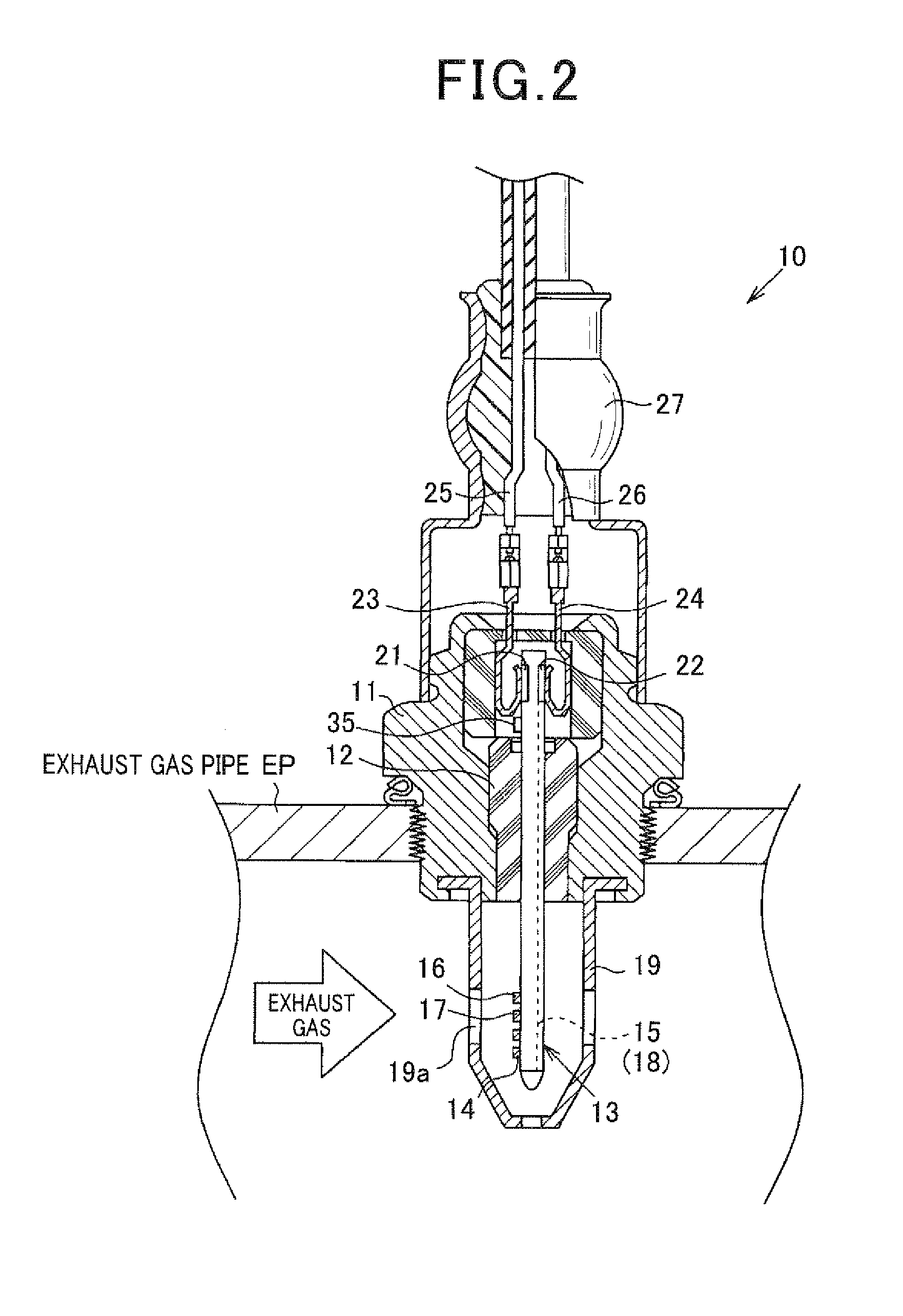 Particulate matter detection sensor and particulate matter detection sensor unit