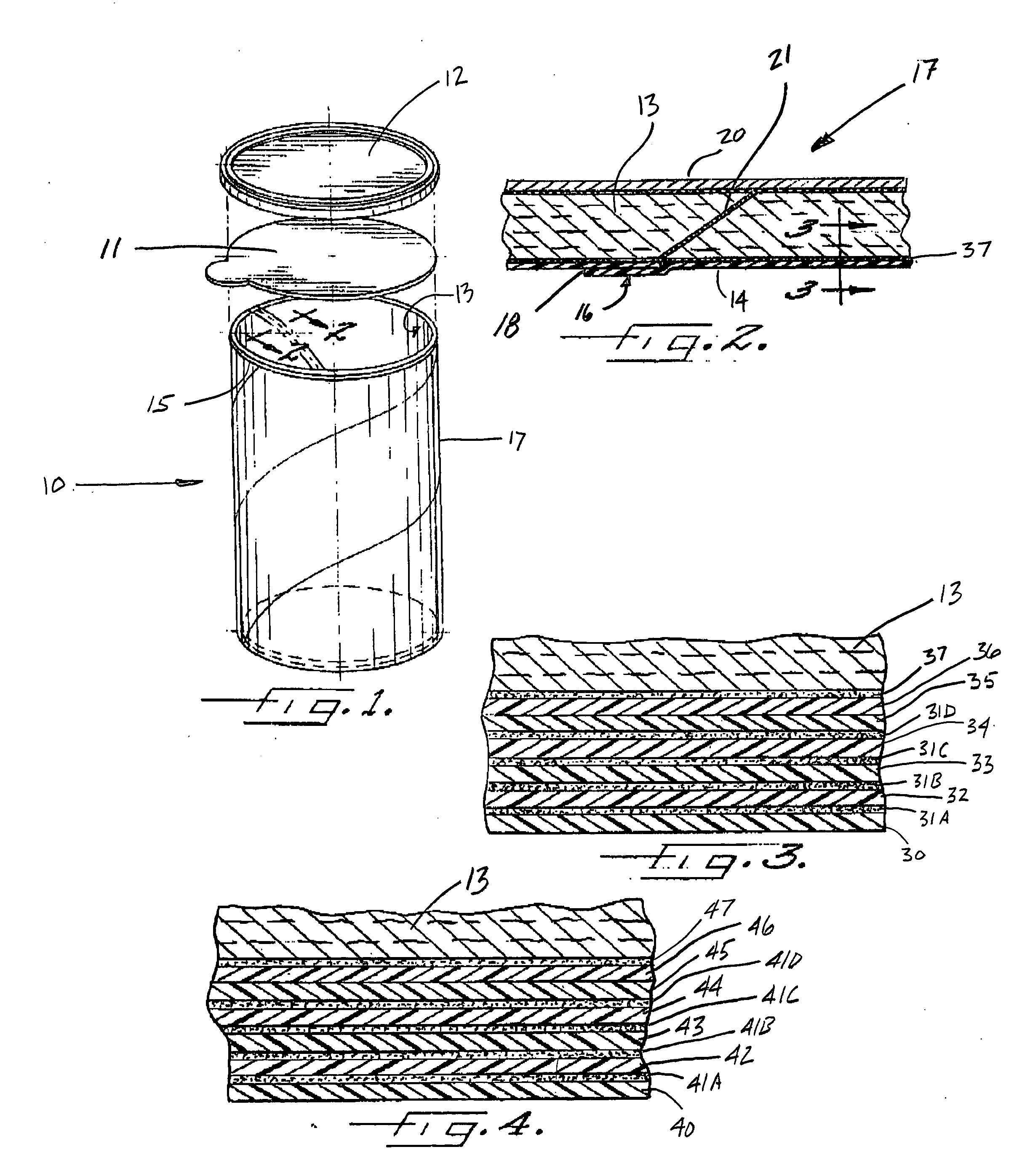 Low cost film composite can liner