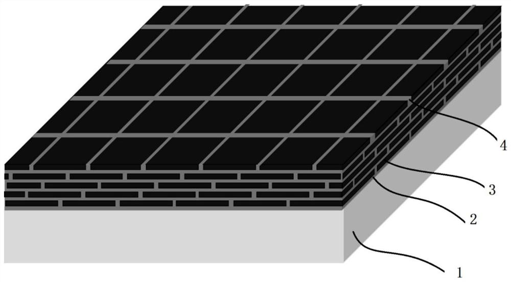 Laser-induced formed mother-of-pearl layered steel bond hard alloy and preparation method thereof