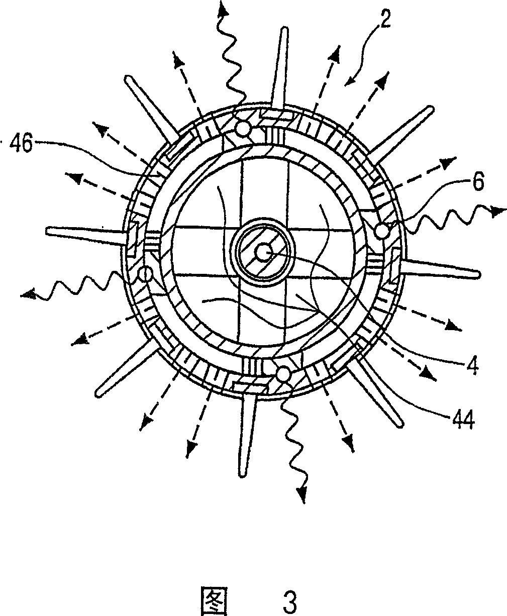 Device for applying an additive to hair and electric hair curling instrument