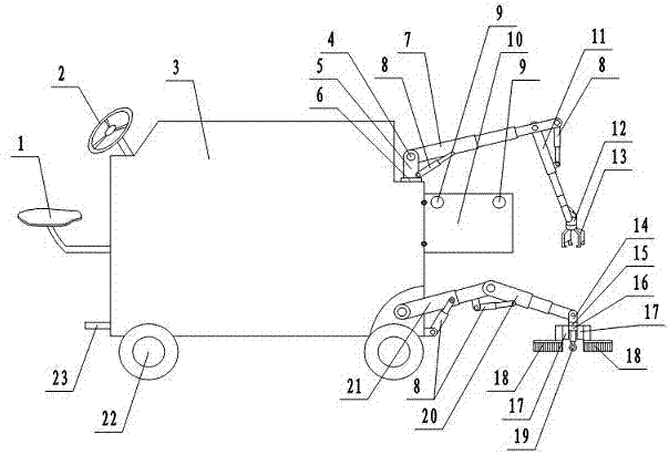 Tunnel and stair step mopping robot