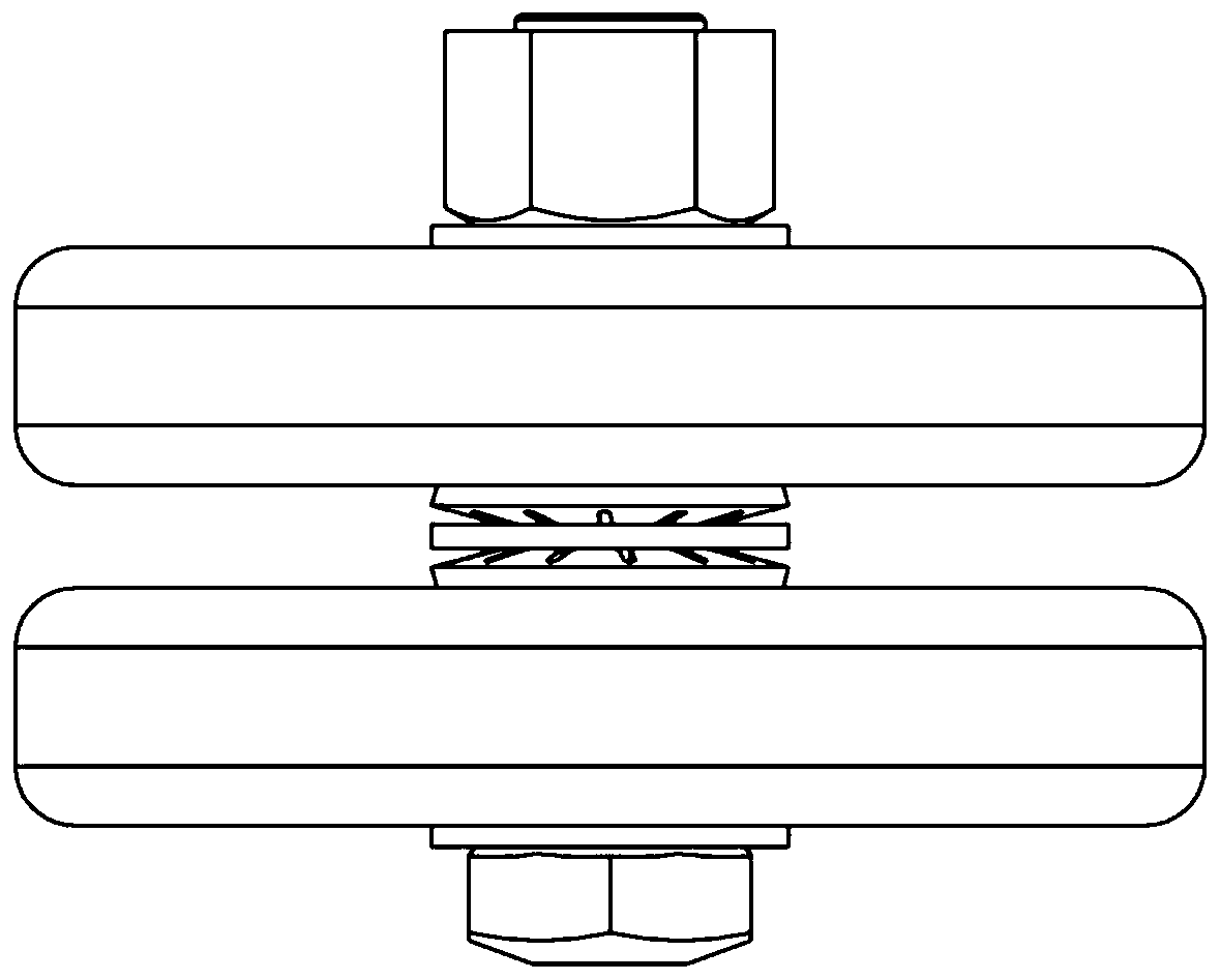 Vibration isolation assembly based on high-frequency high-damping vibration isolation disc-shaped gasket