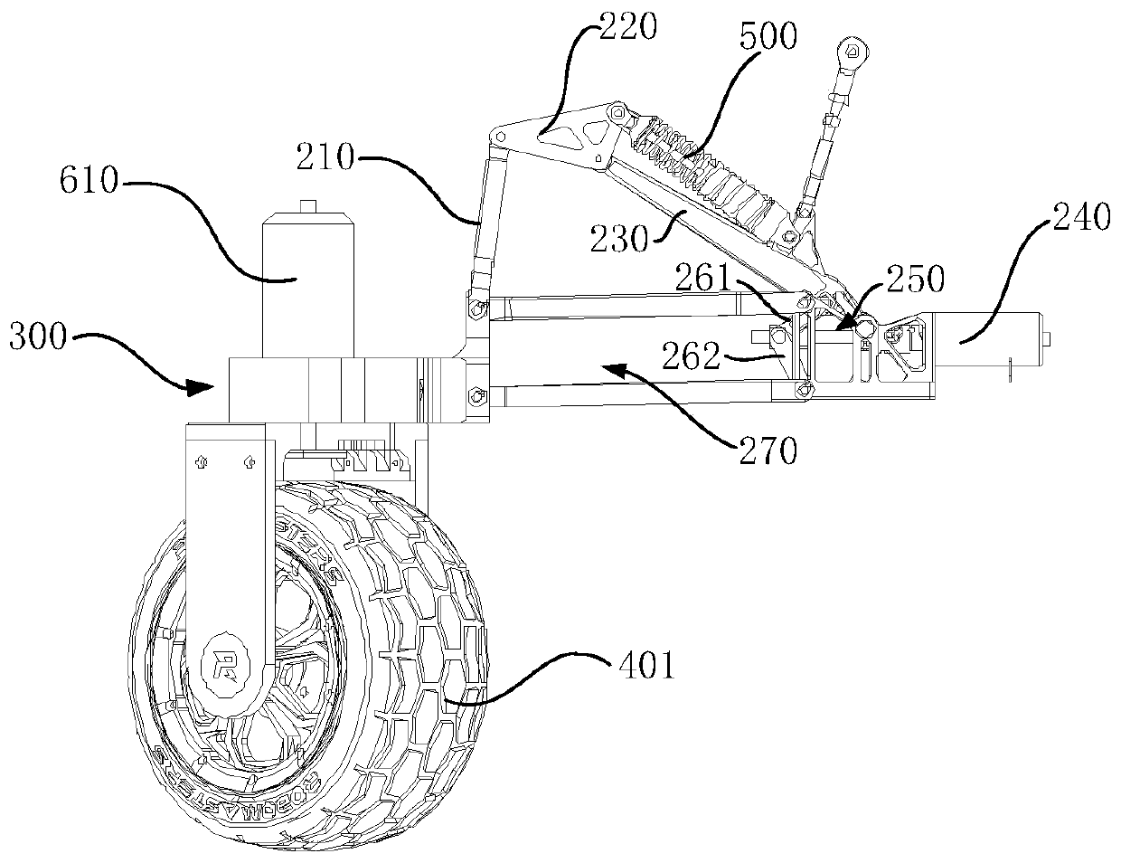 Suspension mechanism, lifting and lowering device and vehicle