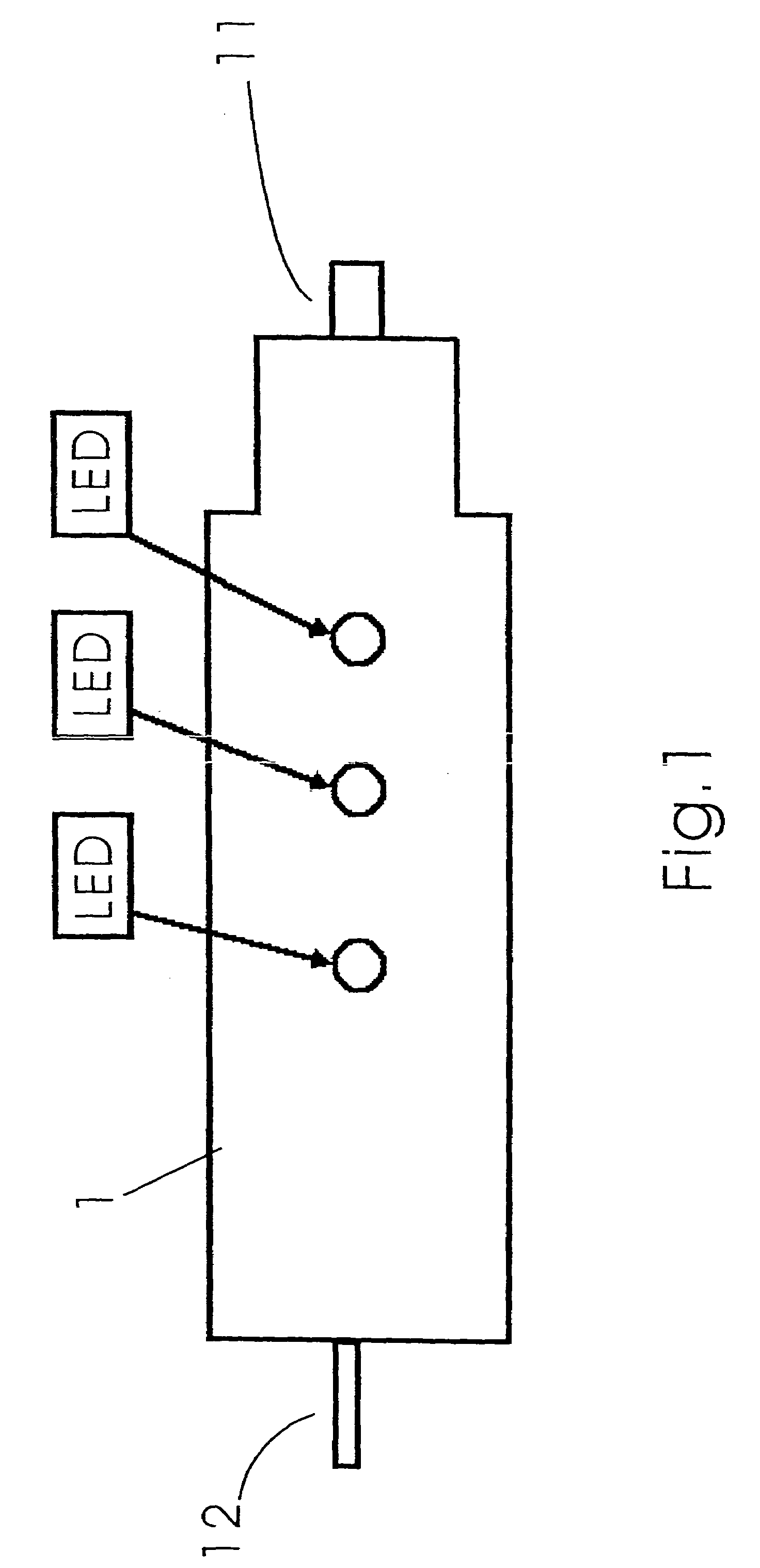 Automotive-use charger flashing light array