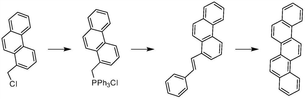 Industrial synthesis method of picene