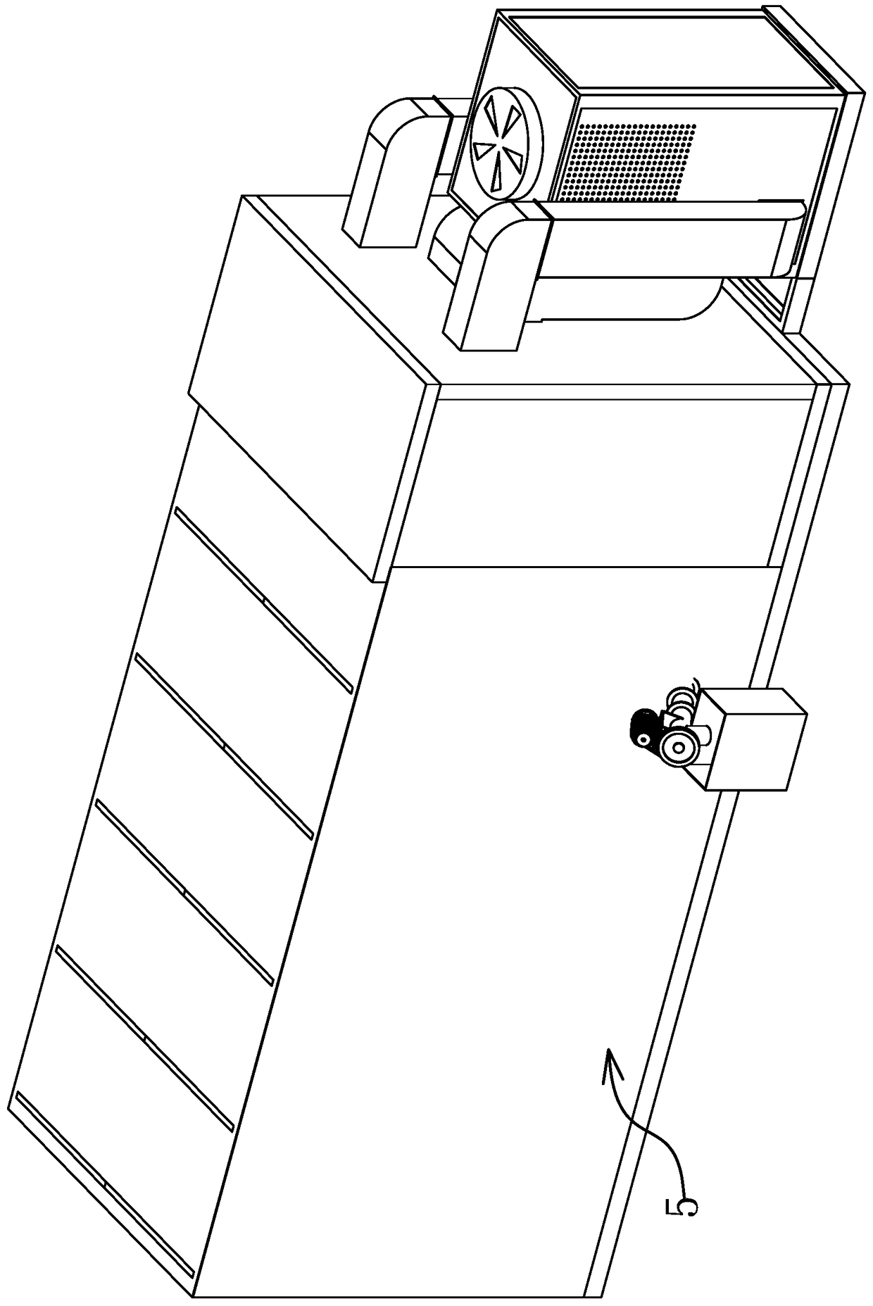 An evaporation system for wastewater treatment equipment