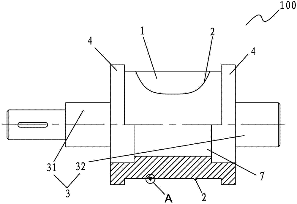 Rotary die-cutting die roller directly formed by laser cladding