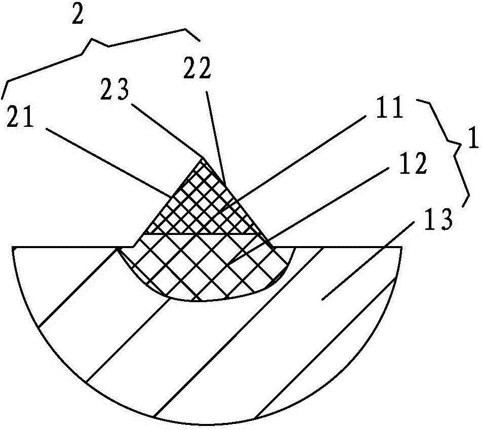 Rotary die-cutting die roller directly formed by laser cladding